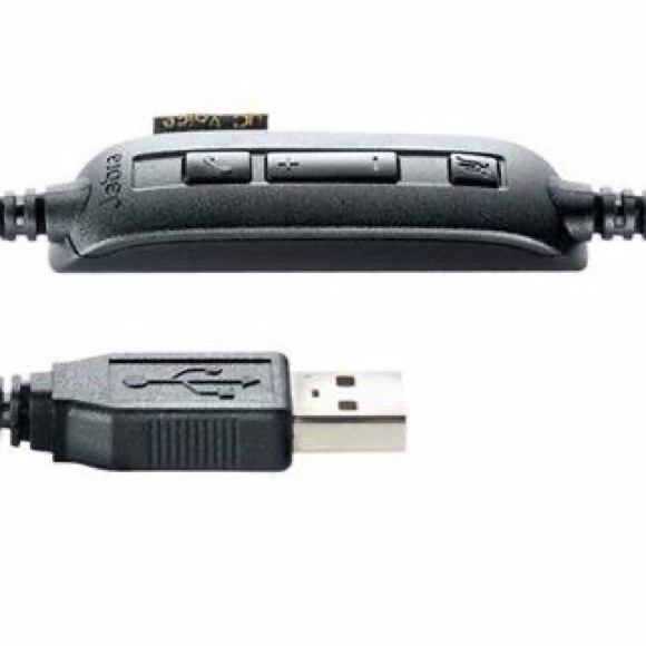 New Never Used Jabra UC Voice 150 Duo Corded Headband Headset Hands Free - Picture 13 of 14